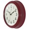 Infinity Instruments Nostalgic 9.5 in. Plastic Clock - Red 20306RD-4544 - alternate 3